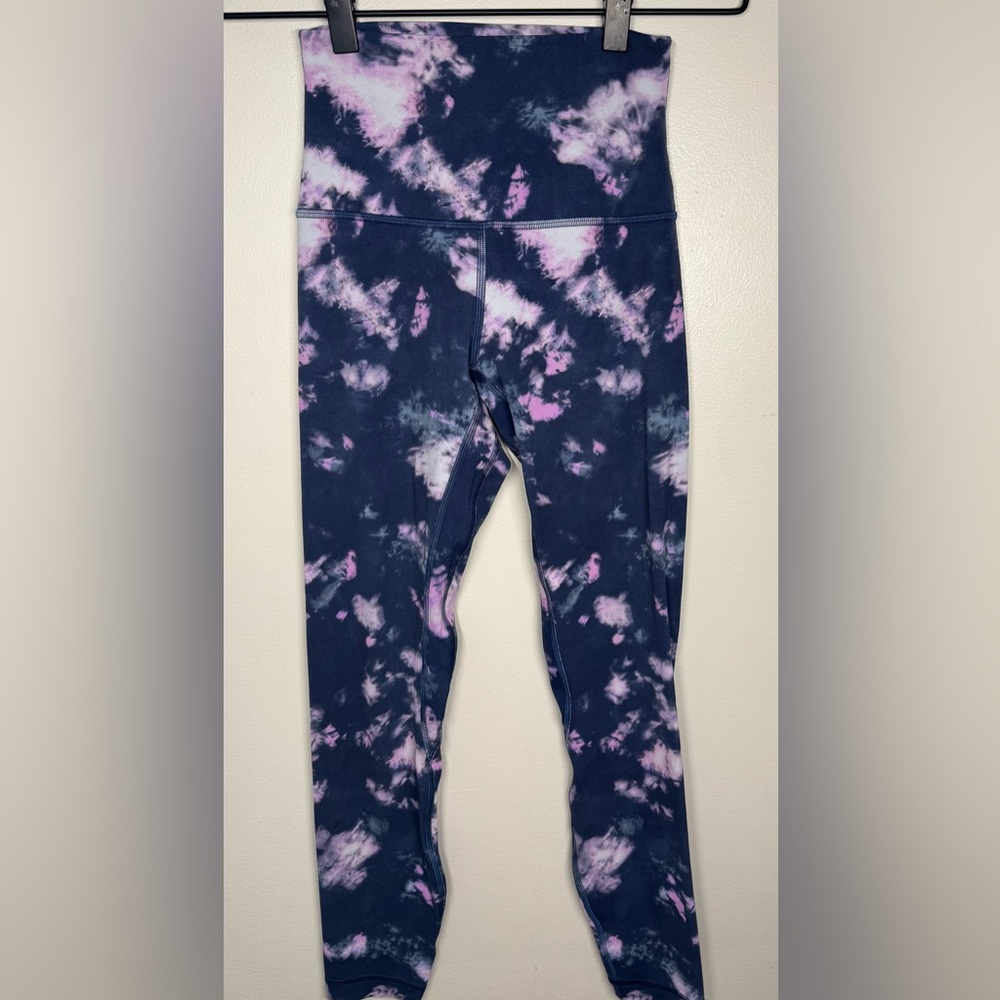 Lululemon Align High-Rise Circulate Tie Dye Mineral Blue